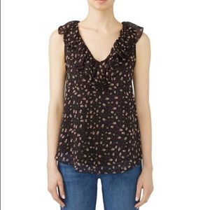 Rebecca Minkoff Black Carlisle Sleeveless Blouse